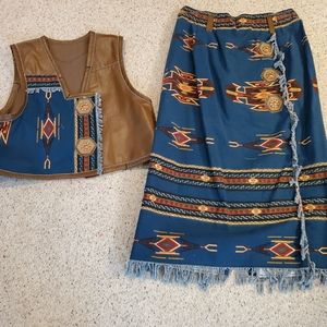 Vest and skirt